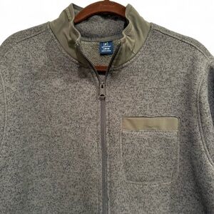 George Men's Zip-Up Sweater in Green-Lrg- pockets- NWT